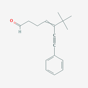 5-Tert-butyl-7-phenylhept-4-en-6-ynal