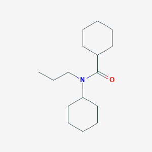 molecular formula C16H29NO B12621397 N-Cyclohexyl-N-propylcyclohexanecarboxamide CAS No. 917593-12-5