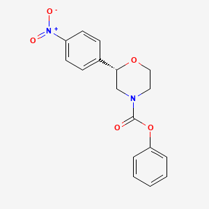 molecular formula C17H16N2O5 B12621414 Phenyl (2s)-2-(4-nitrophenyl)morpholine-4-carboxylate CAS No. 920799-19-5