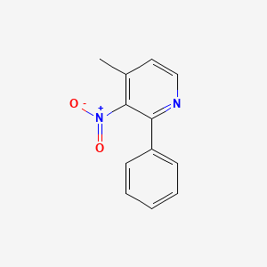 molecular formula C12H10N2O2 B12621417 4-Methyl-3-nitro-2-phenylpyridine CAS No. 920979-01-7