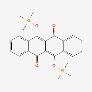 molecular formula C24H26O4Si2 B12621426 6,12-Bis[(trimethylsilyl)oxy]tetracene-5,11-dione CAS No. 919782-46-0