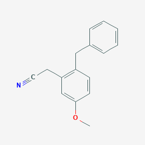 molecular formula C16H15NO B12621436 (2-Benzyl-5-methoxyphenyl)acetonitrile CAS No. 920317-67-5