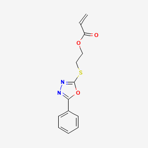 2-[(5-Phenyl-1,3,4-oxadiazol-2-yl)sulfanyl]ethyl prop-2-enoate