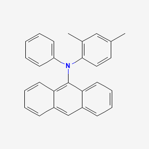 molecular formula C28H23N B12621543 N-(2,4-Dimethylphenyl)-N-phenylanthracen-9-amine CAS No. 913833-78-0