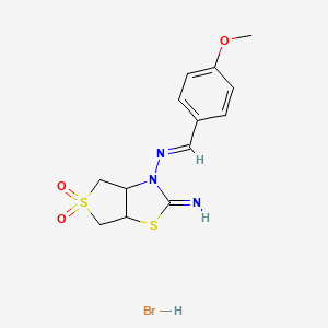 molecular formula C13H16BrN3O3S2 B12621548 C13H16BrN3O3S2 