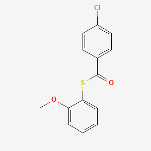 molecular formula C14H11ClO2S B12621550 S-(2-Methoxyphenyl) 4-chlorobenzene-1-carbothioate CAS No. 920505-16-4