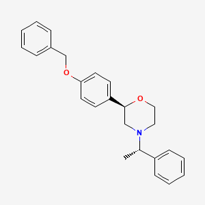 (2R)-2-[4-(Benzyloxy)phenyl]-4-[(1S)-1-phenylethyl]morpholine