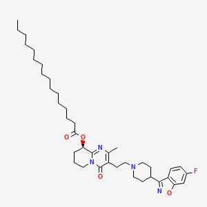molecular formula C39H57FN4O4 B1262161 (R)-paliperidone palmitate 