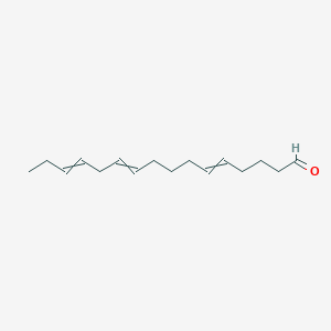 molecular formula C16H26O B12621652 Hexadeca-5,10,13-trienal CAS No. 919530-85-1