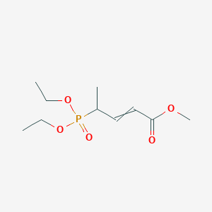 molecular formula C10H19O5P B12621673 Methyl 4-(diethoxyphosphoryl)pent-2-enoate CAS No. 921213-00-5