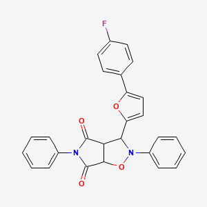 3-[5-(4-fluorophenyl)furan-2-yl]-2,5-diphenyldihydro-2H-pyrrolo[3,4-d][1,2]oxazole-4,6(3H,5H)-dione