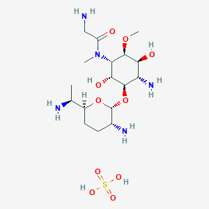 molecular formula C17H37N5O10S B1262169 Fortimicin A 
