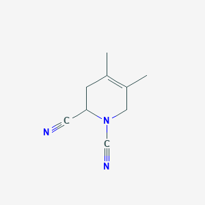 molecular formula C9H11N3 B12621691 4,5-Dimethyl-3,6-dihydropyridine-1,2(2H)-dicarbonitrile CAS No. 922140-96-3