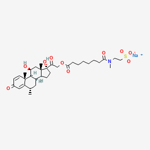 molecular formula C33H48NNaO10S B1262174 Methylprednisolone suleptanate CAS No. 90350-40-6