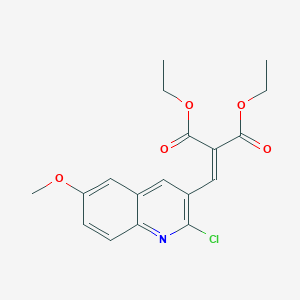 2-Chloro-6-methoxy-3-(2,2-diethoxycarbonyl)vinylquinoline