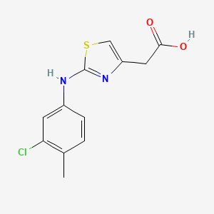 [2-(3-Chloro-4-methylanilino)-1,3-thiazol-4-yl]acetic acid