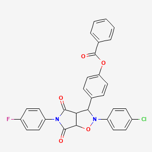 molecular formula C30H20ClFN2O5 B12621788 C30H20ClFN2O5 