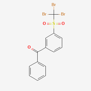 molecular formula C14H9Br3O3S B12621802 Phenyl[3-(tribromomethanesulfonyl)phenyl]methanone CAS No. 921759-14-0