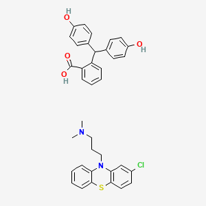 molecular formula C37H35ClN2O4S B1262181 Chlorpromazine phenolphthalinate CAS No. 102974-44-7