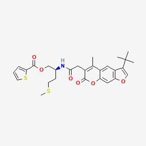 molecular formula C28H31NO6S2 B12621877 C28H31NO6S2 