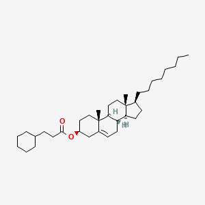 molecular formula C36H60O2 B12621883 [(3S,8S,9S,10R,13R,14S,17S)-10,13-dimethyl-17-octyl-2,3,4,7,8,9,11,12,14,15,16,17-dodecahydro-1H-cyclopenta[a]phenanthren-3-yl] 3-cyclohexylpropanoate 