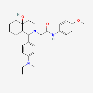 molecular formula C28H39N3O3 B12621896 2-{1-[4-(diethylamino)phenyl]-4a-hydroxyoctahydroisoquinolin-2(1H)-yl}-N-(4-methoxyphenyl)acetamide 