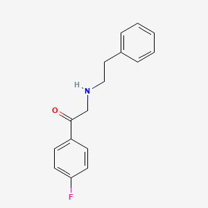 molecular formula C16H16FNO B12621912 1-(4-Fluorophenyl)-2-[(2-phenylethyl)amino]ethan-1-one CAS No. 920803-94-7