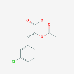 Methyl 2-(acetyloxy)-3-(3-chlorophenyl)prop-2-enoate