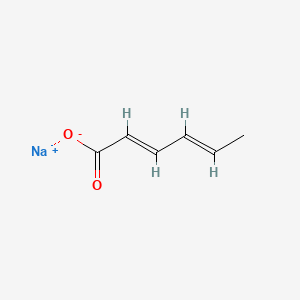 molecular formula C6H7NaO2 B1262192 Sodium sorbate CAS No. 7757-81-5