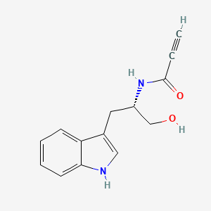 molecular formula C14H14N2O2 B12621929 N-[(2S)-1-Hydroxy-3-(1H-indol-3-yl)propan-2-yl]prop-2-ynamide CAS No. 919363-76-1