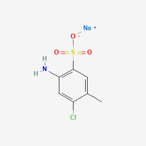 molecular formula C7H7ClNNaO3S B1262193 Sodium 2-amino-4-chloro-5-methylbenzenesulfonate CAS No. 6627-59-4