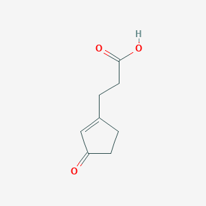 molecular formula C8H10O3 B12621932 3-(3-Oxocyclopent-1-en-1-yl)propanoic acid CAS No. 920760-26-5