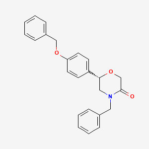 (6S)-4-Benzyl-6-[4-(benzyloxy)phenyl]morpholin-3-one