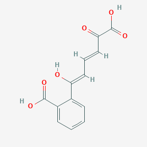 molecular formula C13H10O6 B1262196 2-[(1Z,3E)-5-carboxy-1-hydroxy-5-oxopenta-1,3-dienyl]benzoic acid 