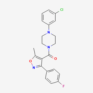 Methanone, [4-(3-chlorophenyl)-1-piperazinyl][3-(4-fluorophenyl)-5-methyl-4-isoxazolyl]-