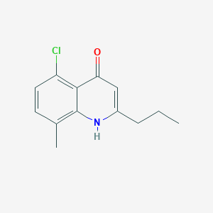 5-Chloro-8-methyl-2-propyl-4-quinolinol