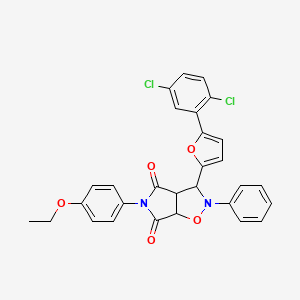 3-[5-(2,5-dichlorophenyl)furan-2-yl]-5-(4-ethoxyphenyl)-2-phenyldihydro-2H-pyrrolo[3,4-d][1,2]oxazole-4,6(3H,5H)-dione