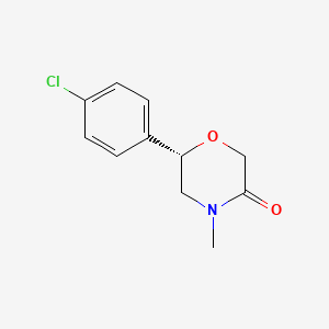 molecular formula C11H12ClNO2 B12622004 (6S)-6-(4-chlorophenyl)-4-methylmorpholin-3-one CAS No. 920798-28-3