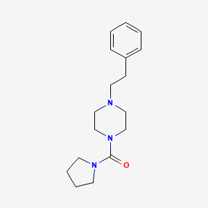 [4-(2-Phenylethyl)piperazin-1-yl](pyrrolidin-1-yl)methanone