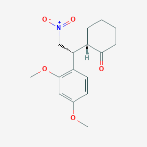 (S)-2-[(R)-1-(2,4-Dimethoxyphenyl)-2-nitroethyl]cyclohexanone