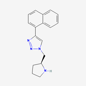 1H-1,2,3-Triazole, 4-(1-naphthalenyl)-1-[(2S)-2-pyrrolidinylmethyl]-