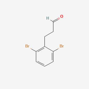 Benzenepropanal, 2,6-dibromo-