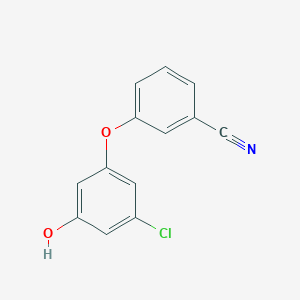 molecular formula C13H8ClNO2 B12622036 3-(3-chloro-5-hydroxyphenoxy)Benzonitrile CAS No. 920036-09-5