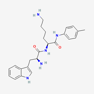 molecular formula C24H31N5O2 B12622043 L-Tryptophyl-N-(4-methylphenyl)-L-lysinamide CAS No. 918433-36-0