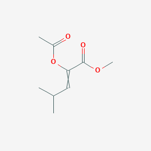 Methyl 2-(acetyloxy)-4-methylpent-2-enoate