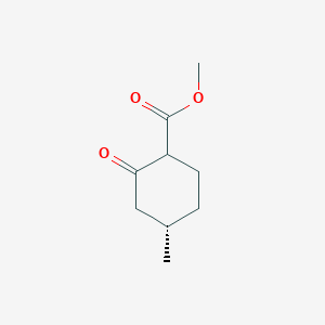 molecular formula C9H14O3 B12622078 Methyl (4S)-4-methyl-2-oxocyclohexane-1-carboxylate CAS No. 917911-04-7