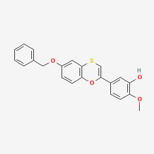 Phenol, 2-methoxy-5-[6-(phenylmethoxy)-1,4-benzoxathiin-2-yl]-