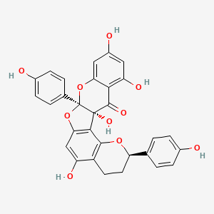 molecular formula C30H22O10 B1262212 达芙尼格林A 