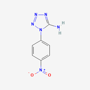 molecular formula C7H6N6O2 B1262223 Tetrazole,5-amino-1-(4-nitrophenyl) 