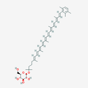 molecular formula C46H64O6 B1262226 Hydroxychlorobactene glucoside 